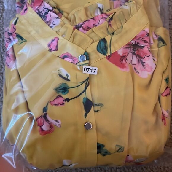 JULIA JORDAN Midi Tie Waist Shirt Dress Size 12 - Picture 11 of 11